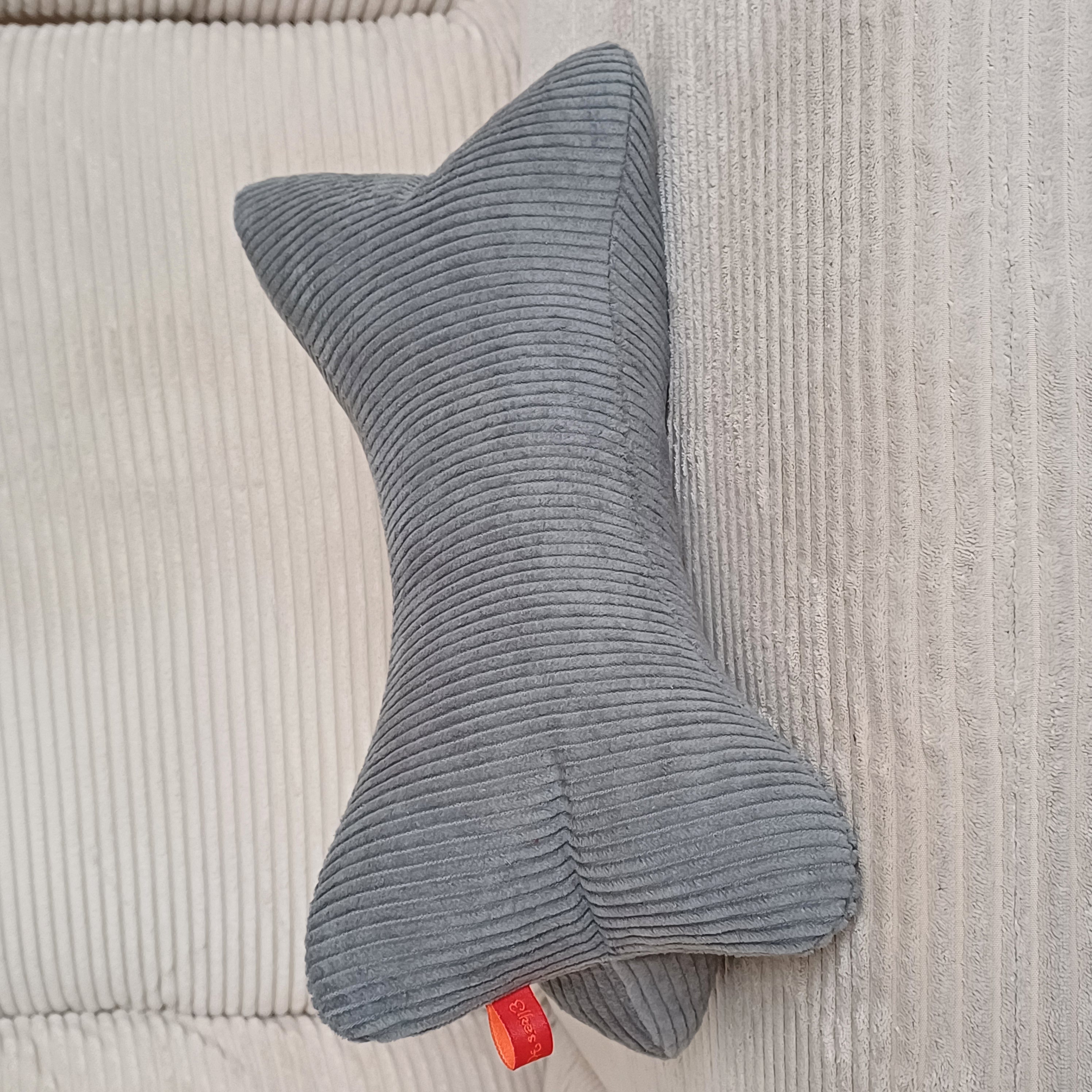 Lese-Knochen  "Cordsamt -Grau"